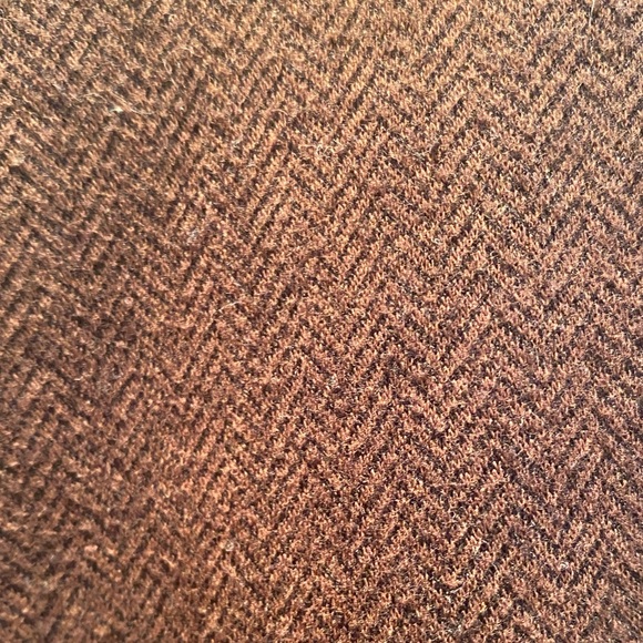 LaurenRalph Lauren- Brown Chevron knit peplum top, Size XL, 3/4 Sleeve Size XL - Picture 2 of 5